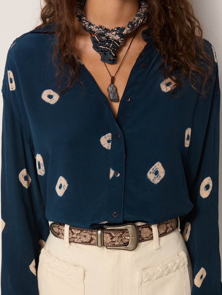 Aria Blouse - Lapislázuli