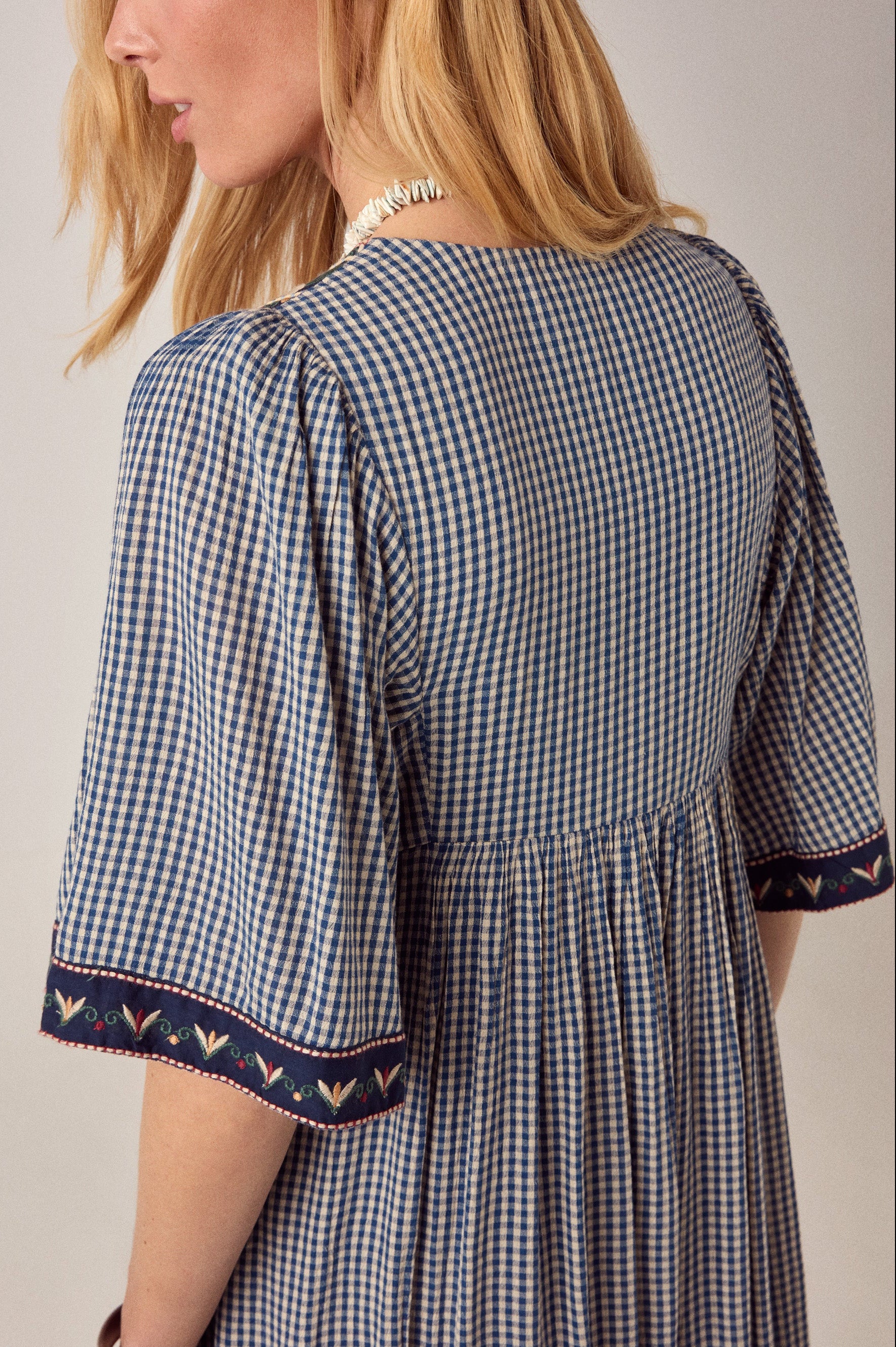 Augusta Dress – Bleu Picnic