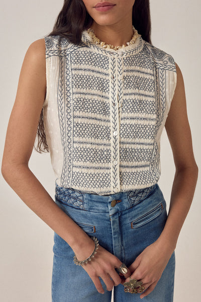 Irina Sleeveless Blouse