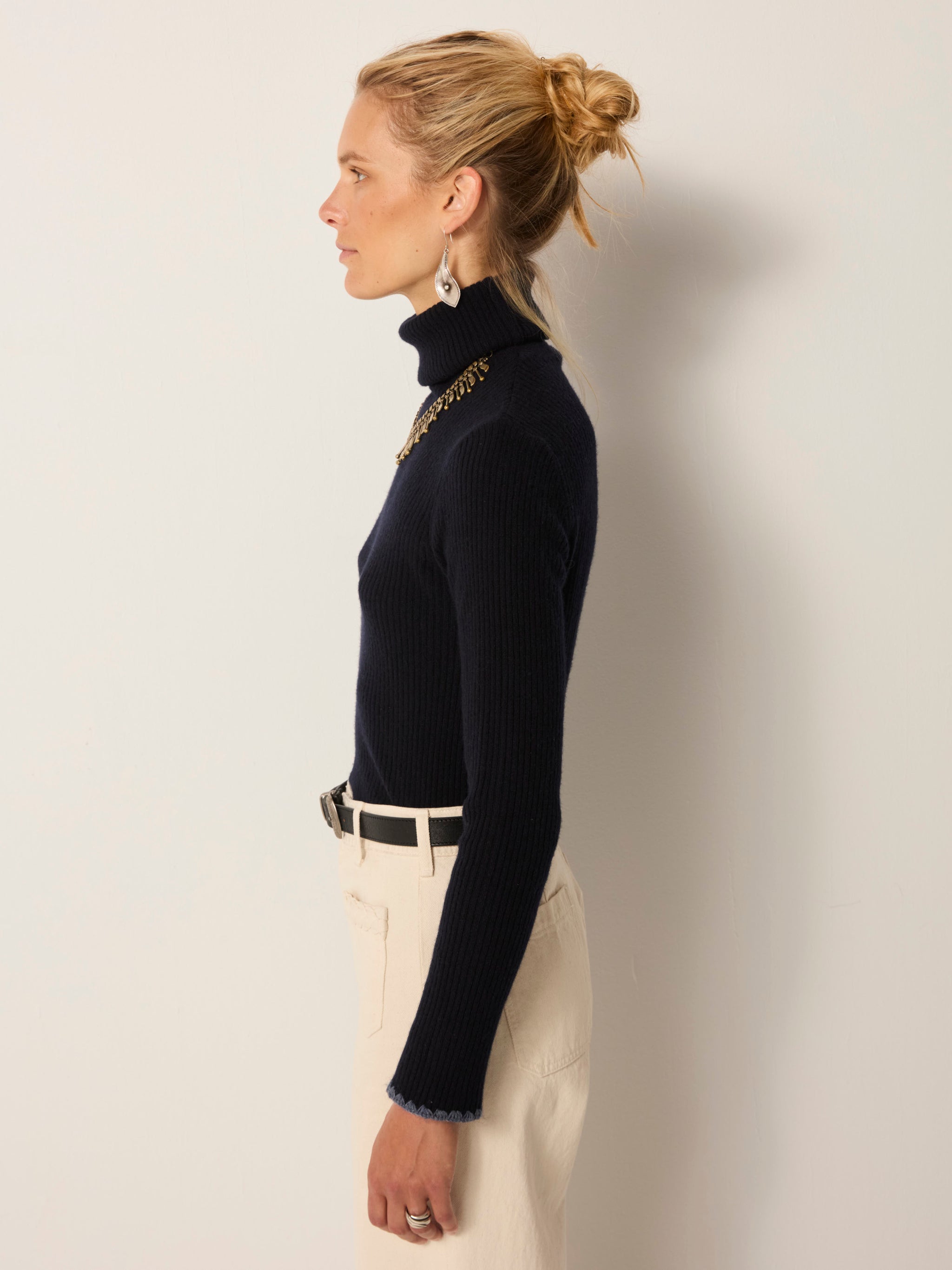 トップス maison de Dolce. Dolcevita Sweater - Navy – Maison Hotel