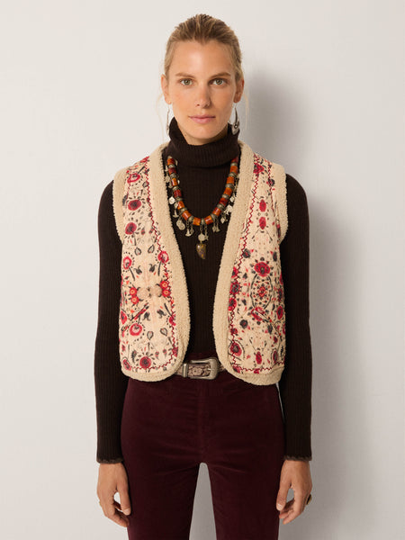 【maison de Dolce. 】candy tweed vest maison de Dolce. candy tweed vest black 【公式通販】