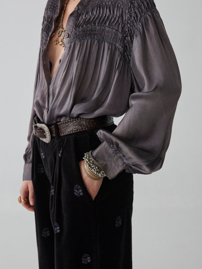 Aida Blouse - Opera Grape - Maison Hotel
