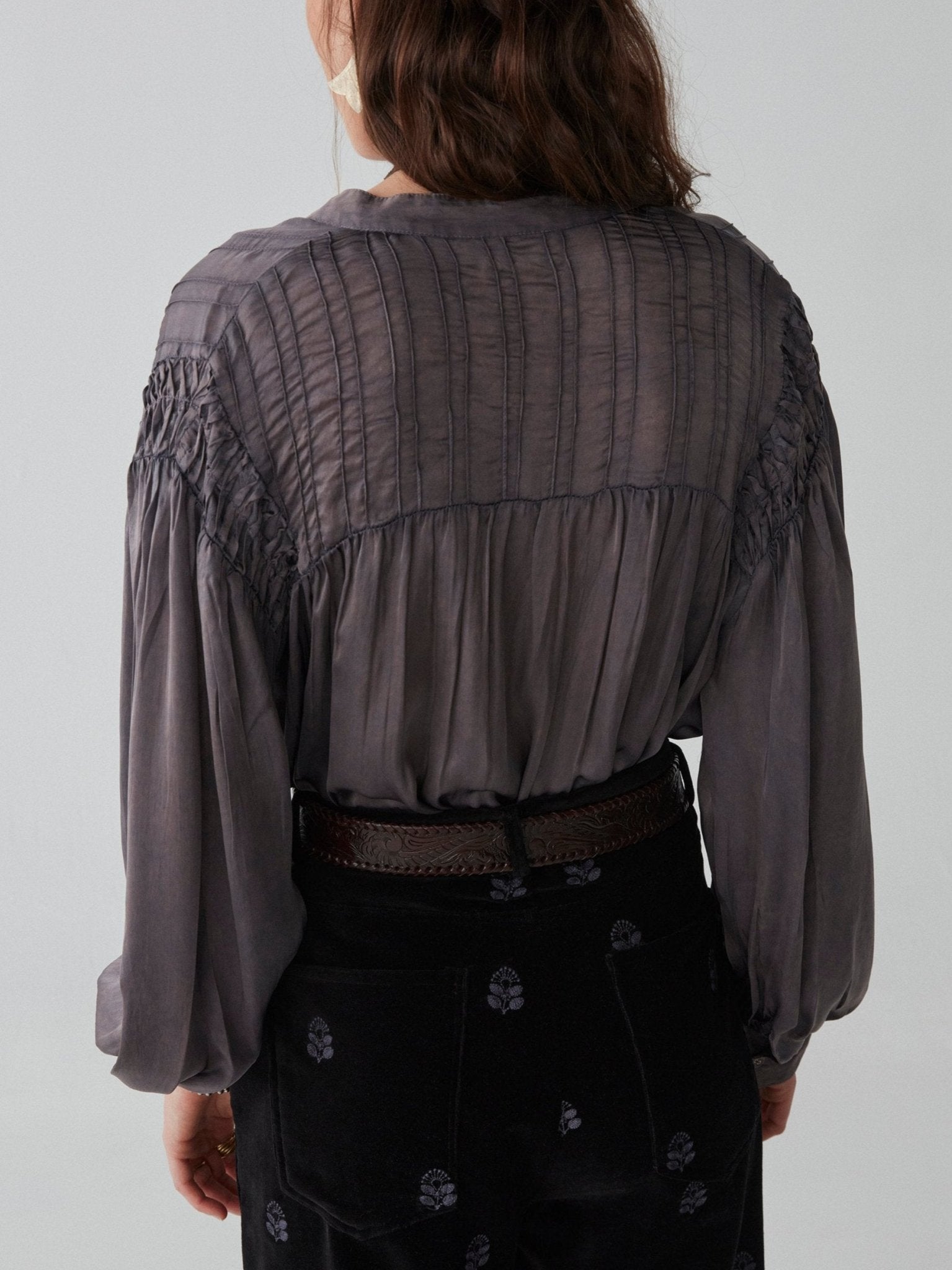 Aida Blouse - Opera Grape - Maison Hotel