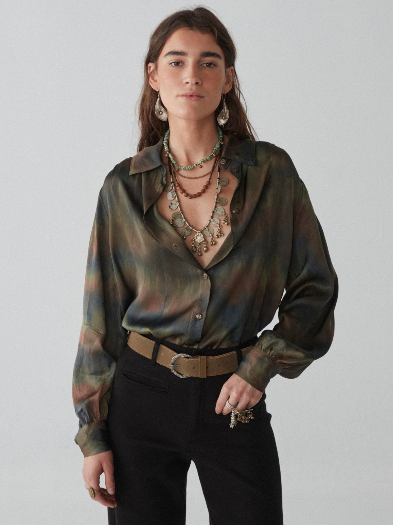 Aksel Blouse - Bright Sky - Maison Hotel