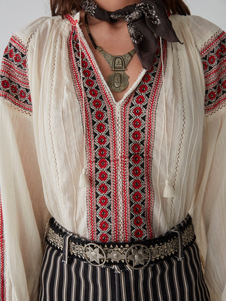 Audrey Blouse - Bohemian Rhapsody - Maison Hotel