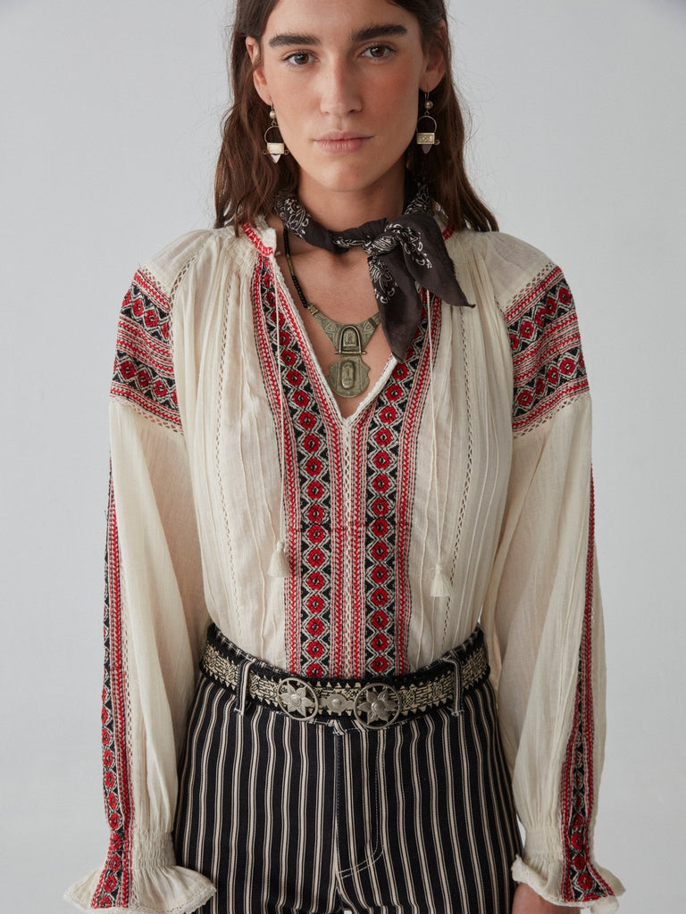 Audrey Blouse - Bohemian Rhapsody - Maison Hotel