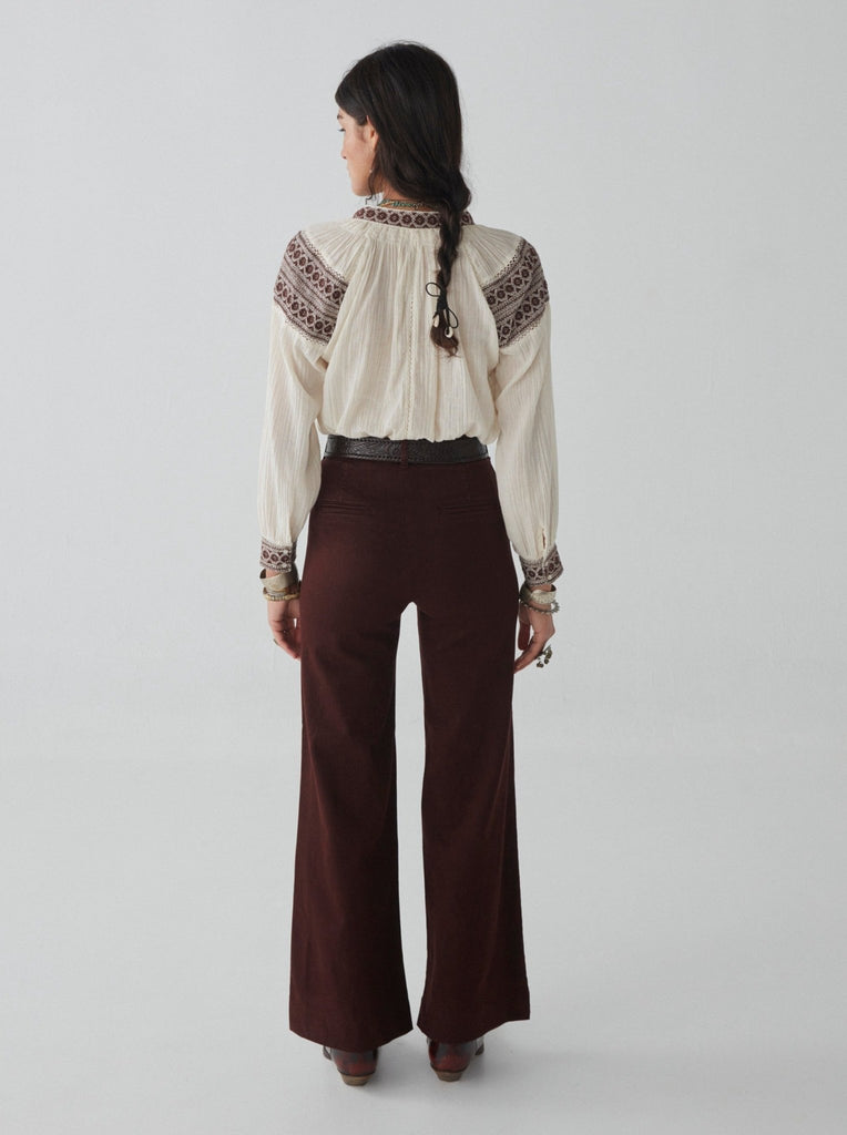 Audrey Blouse - Carnaby Chocolate - Maison Hotel