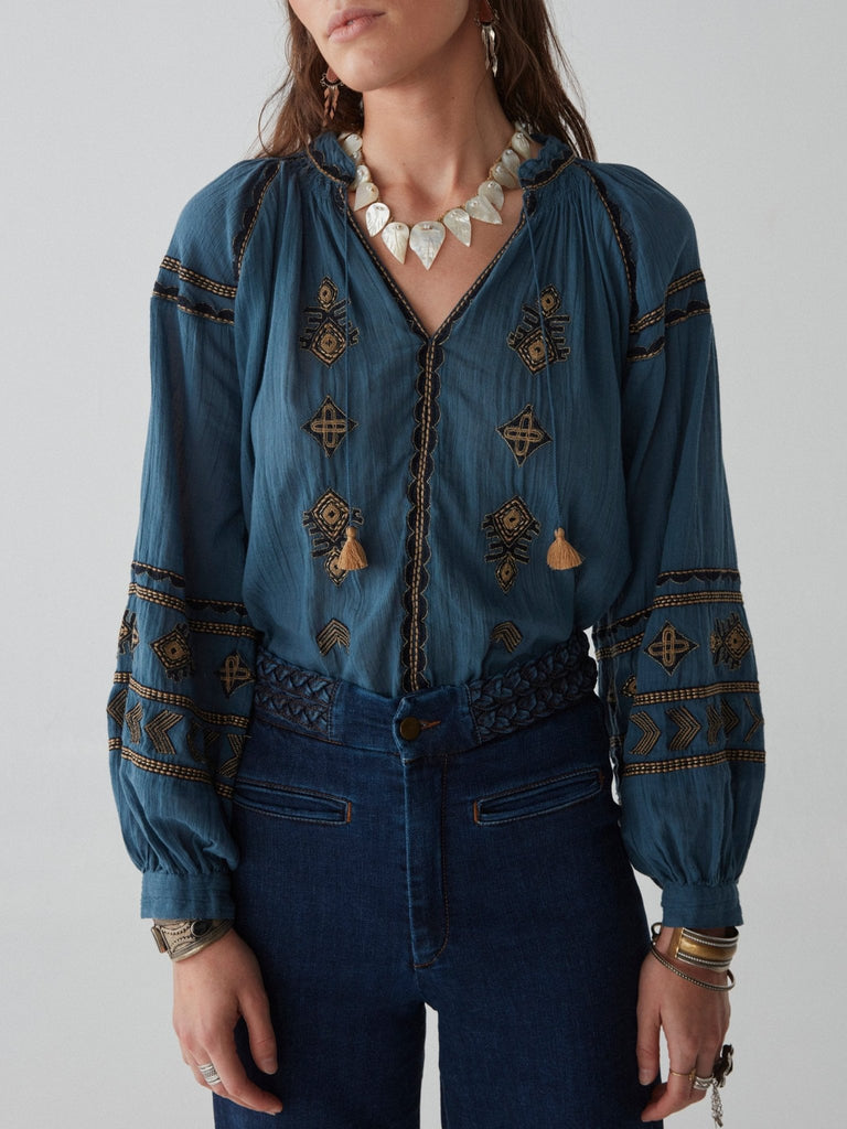 Audrey Blouse - Dipinto Di Blu - Maison Hotel
