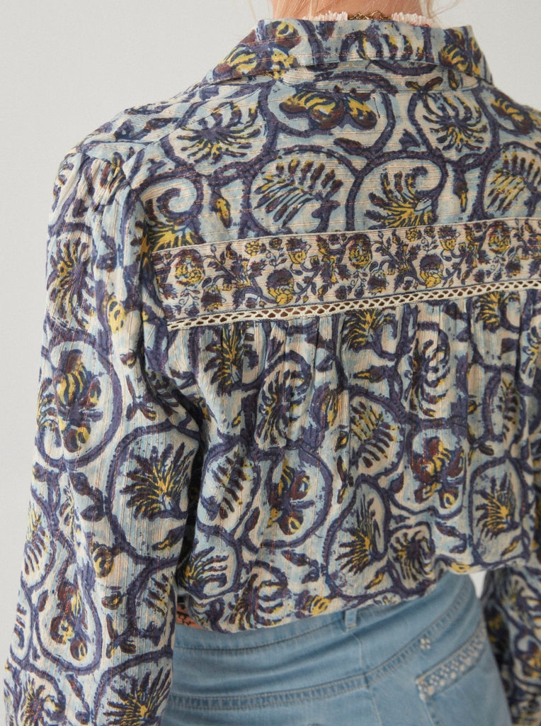 Bob Blouse - Vintage Blue - Maison Hotel