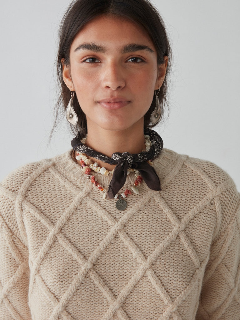 Bruce Sweater - Diamond Ivory - Maison Hotel