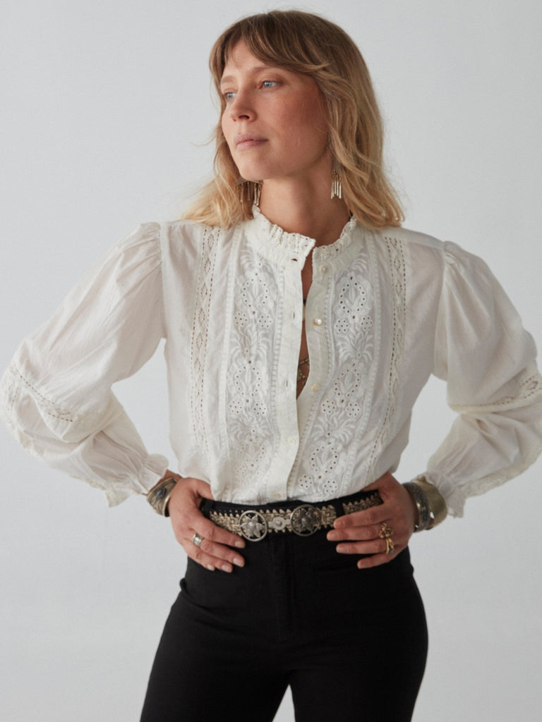 Emanuelle Blouse - Panna Cotta - Maison Hotel