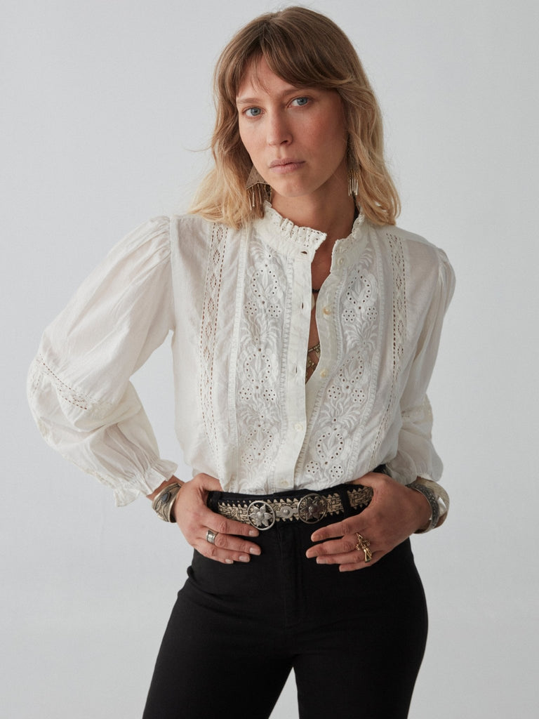 Emanuelle Blouse - Panna Cotta - Maison Hotel