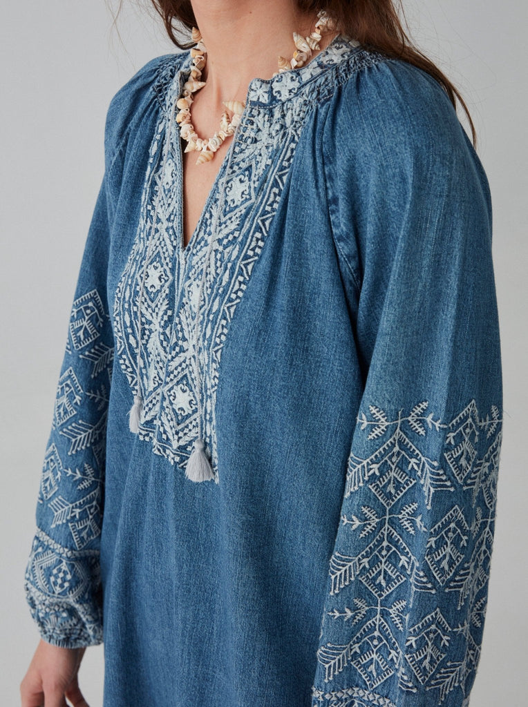 Emma Dress - Denim Romance - Maison Hotel