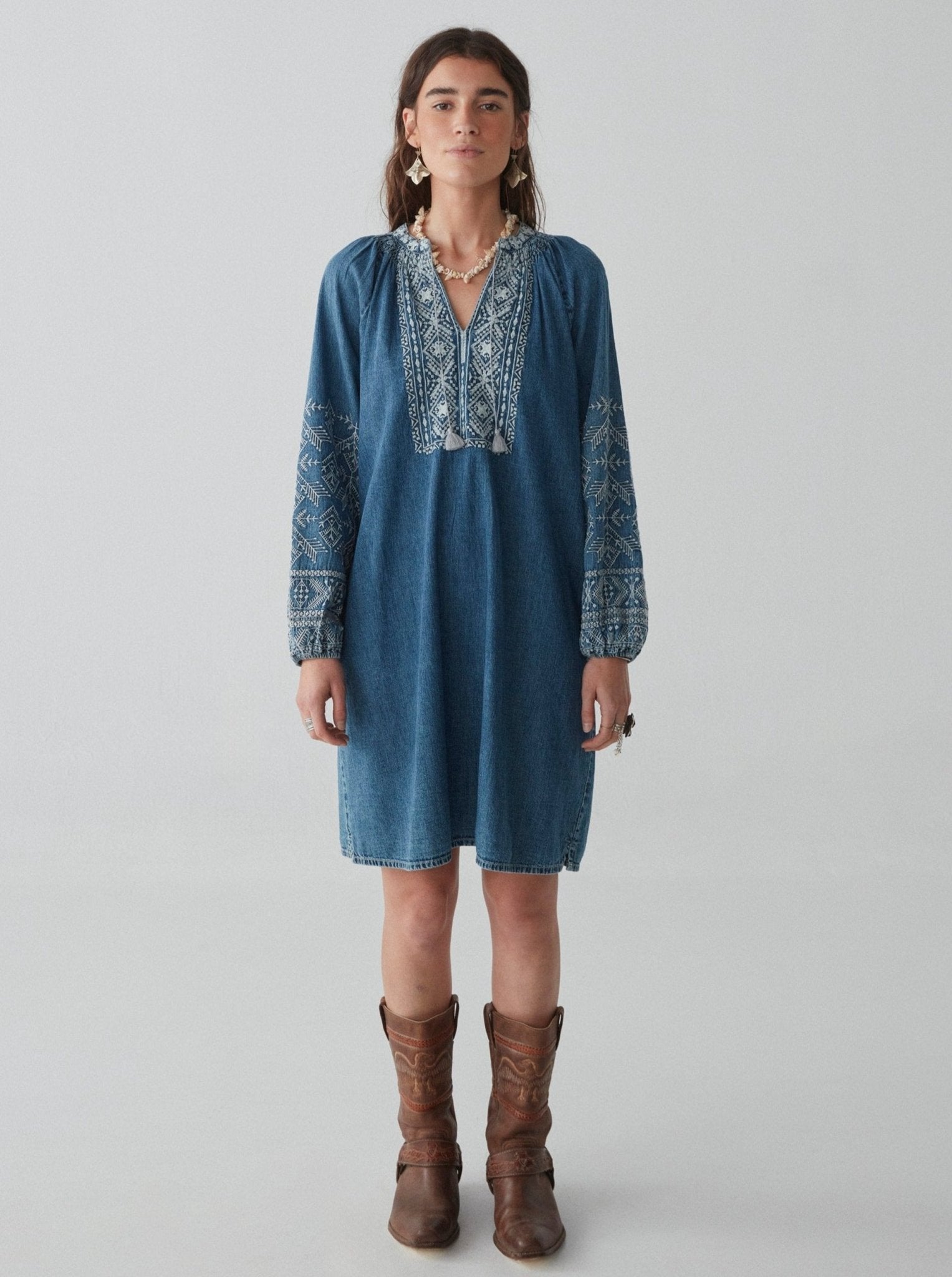 Emma Dress - Denim Romance - Maison Hotel