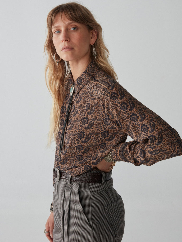 Etta Blouse - Black Pepper - Maison Hotel