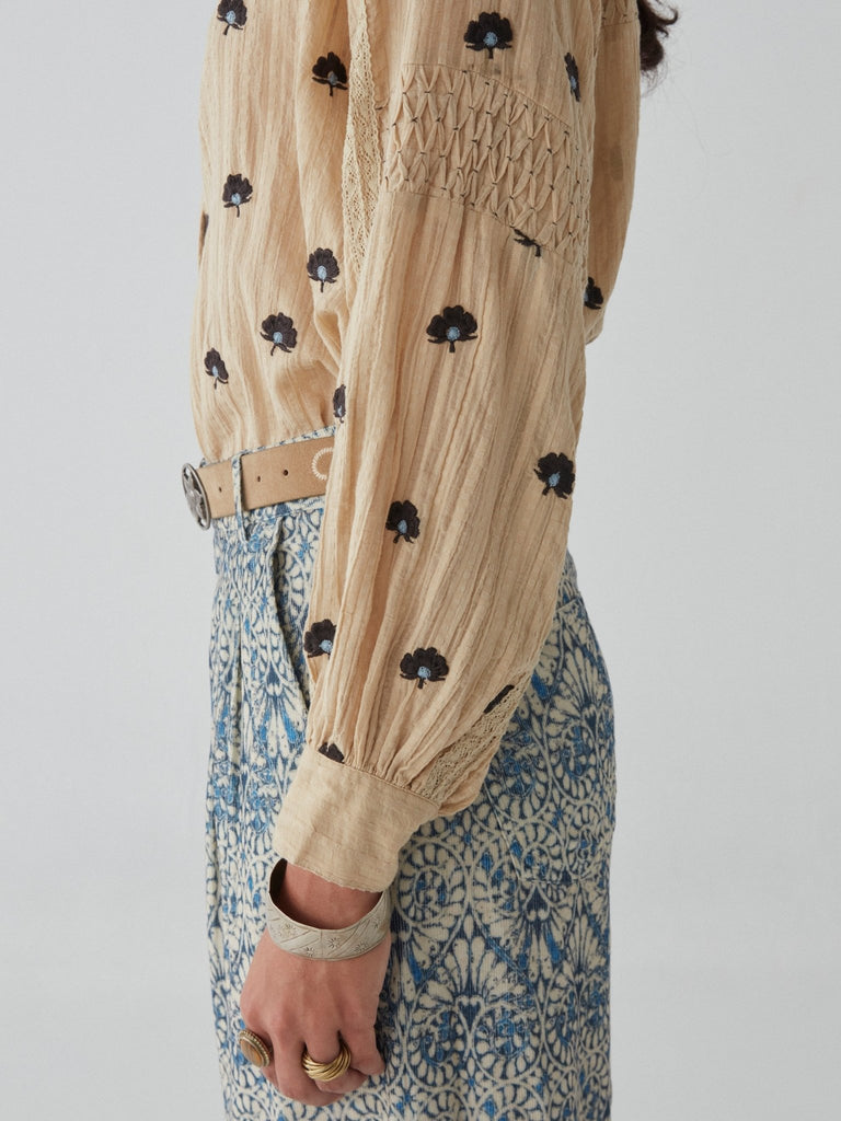 Fleur Blouse - Geranium Ivory - Maison Hotel