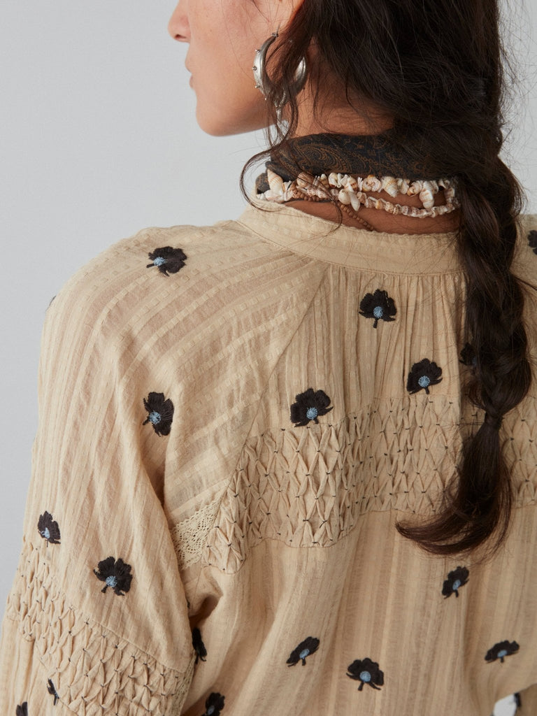 Fleur Blouse - Geranium Ivory - Maison Hotel