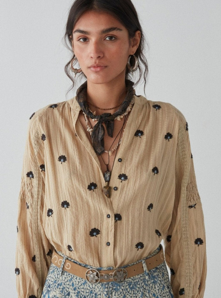 Fleur Blouse - Geranium Ivory - Maison Hotel