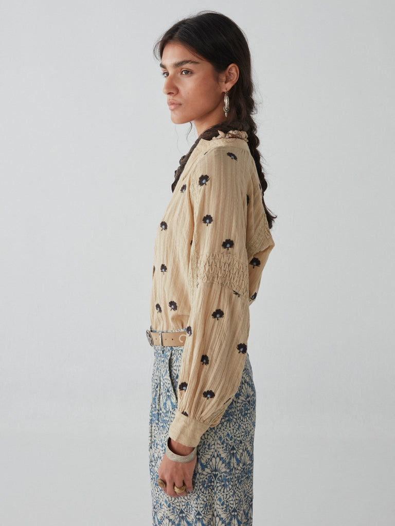 Fleur Blouse - Geranium Ivory - Maison Hotel