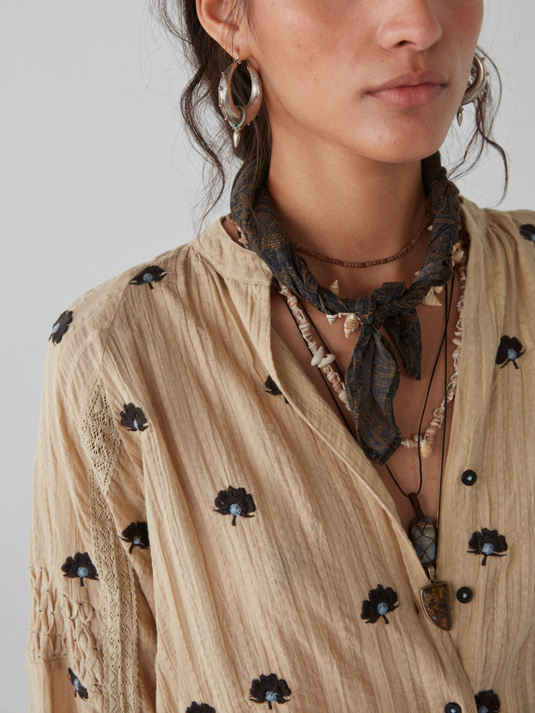 Fleur Blouse - Geranium Ivory - Maison Hotel