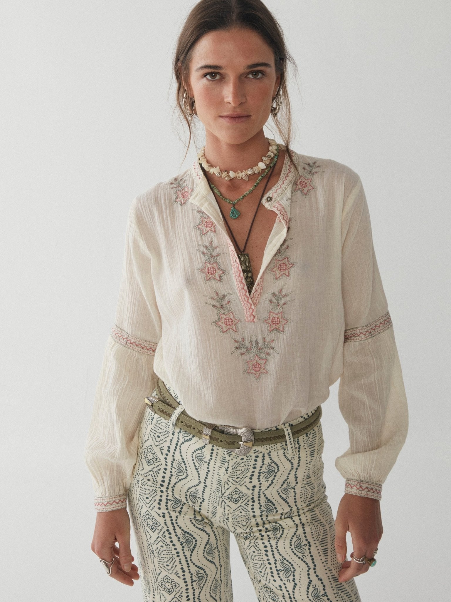 Franziska Blouse - Ischia Latte - Maison Hotel