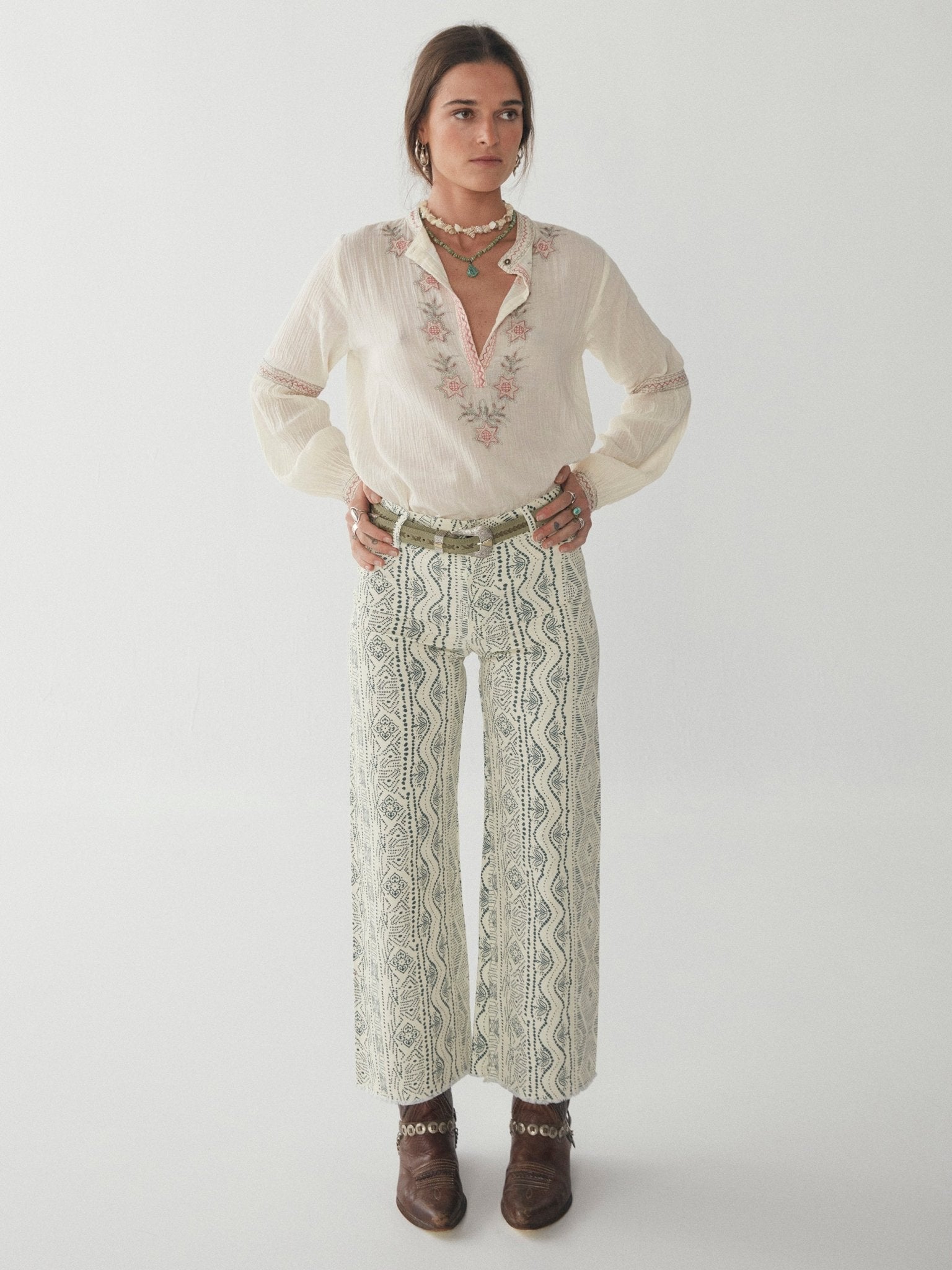 Franziska Blouse - Ischia Latte - Maison Hotel