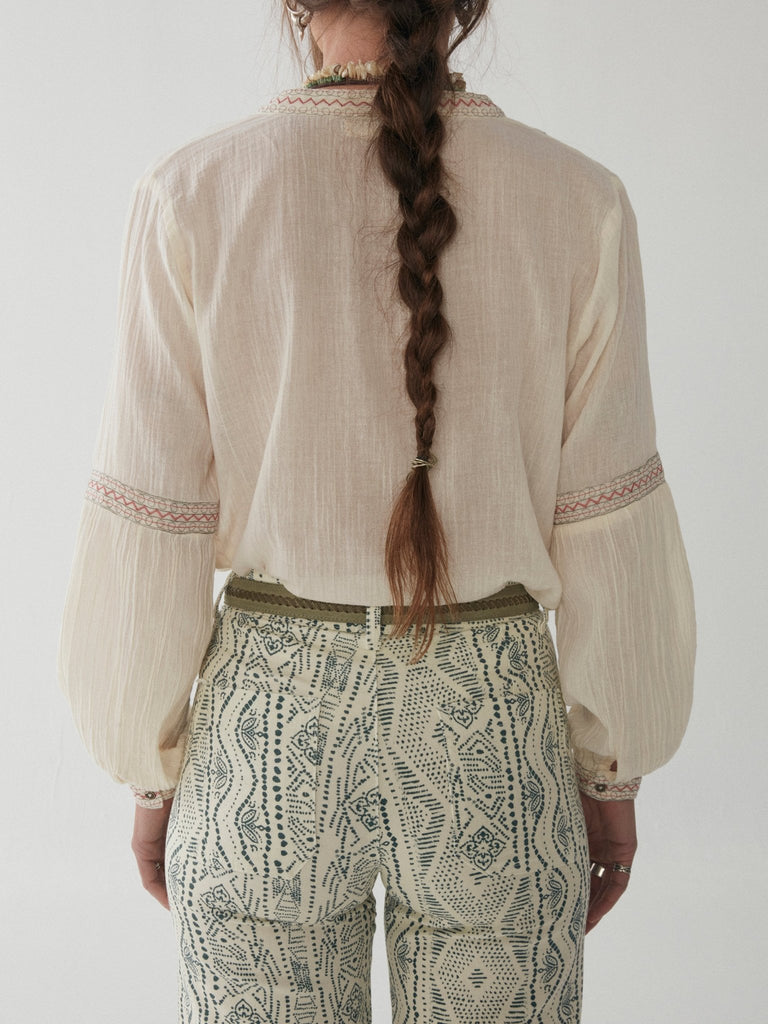 Franziska Blouse - Ischia Latte - Maison Hotel