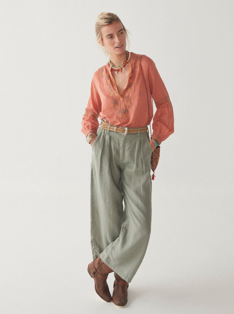 Franziska Blouse - Ischia Rust - Maison Hotel