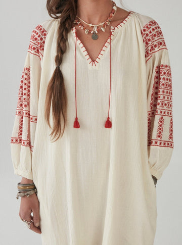 Guadalupe Tunic - Oaxaca Rojo - Maison Hotel