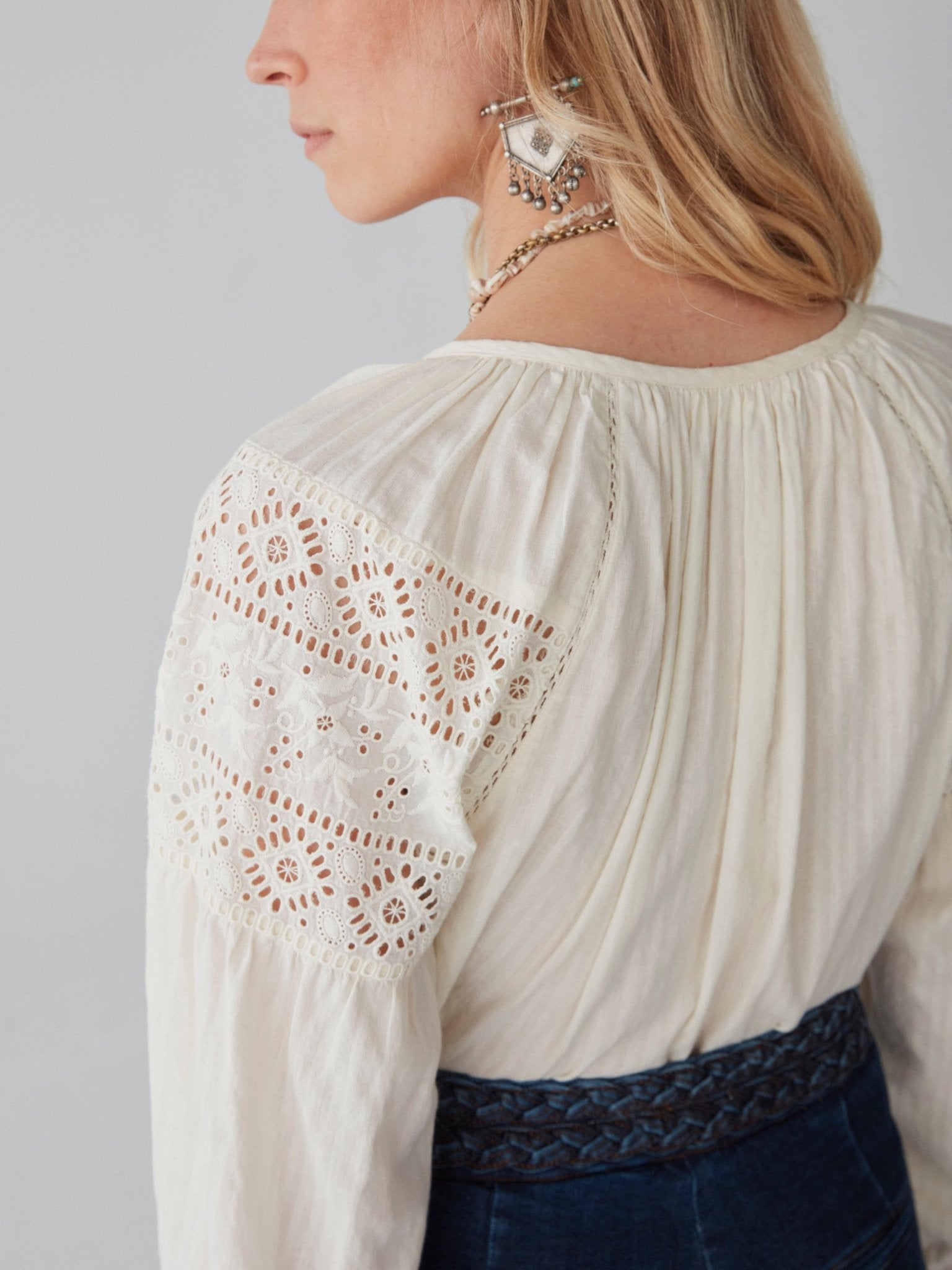 Josephine Blouse - Broderie Merengue - Maison Hotel