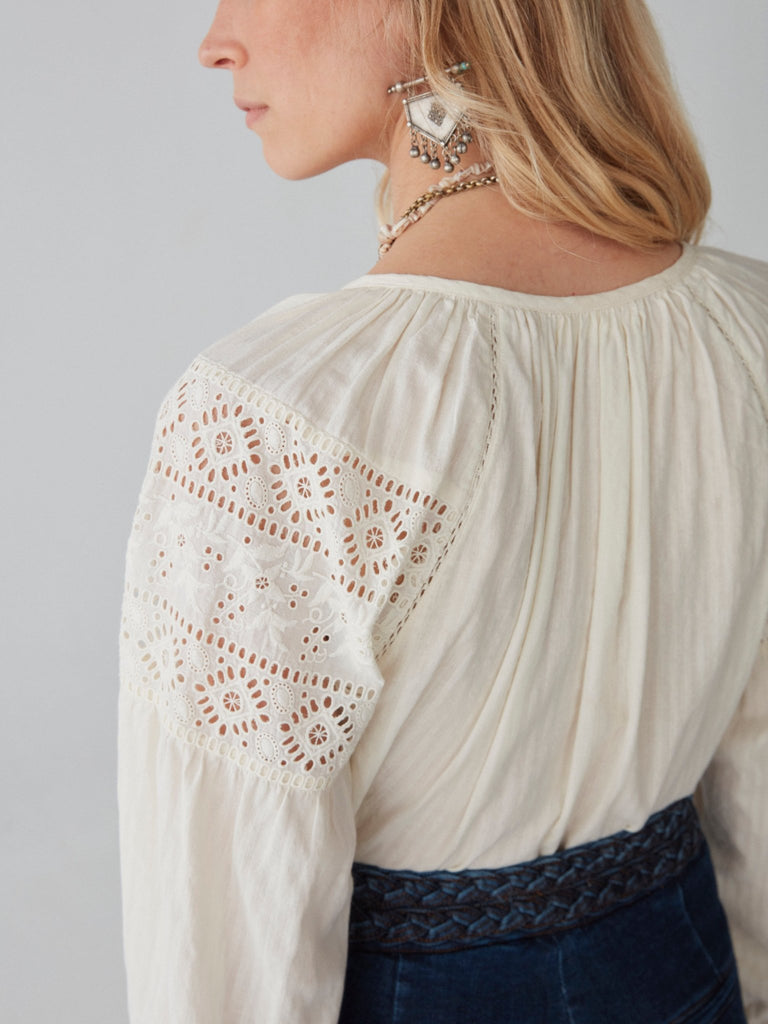 Josephine Blouse - Broderie Merengue - Maison Hotel