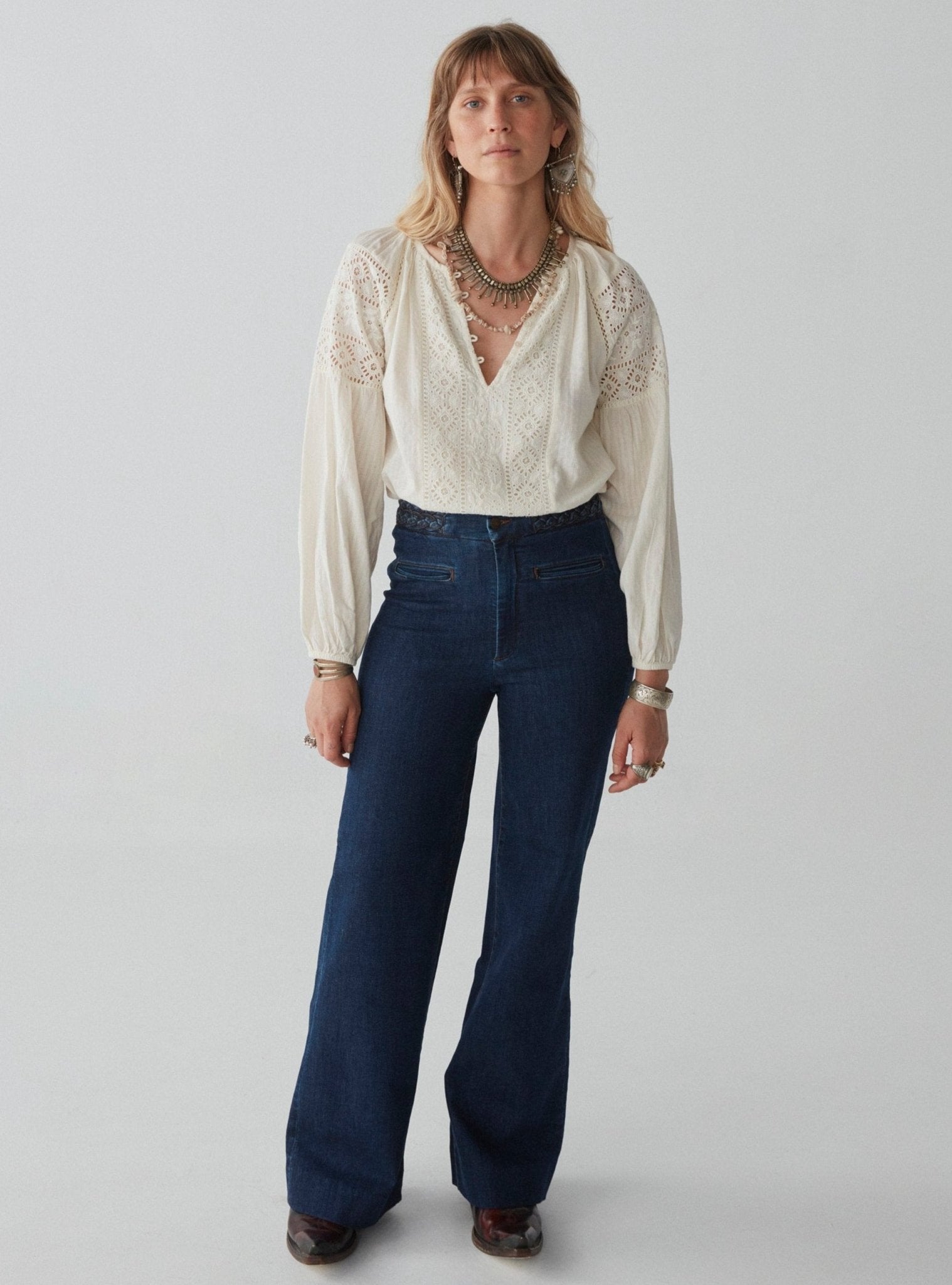 Josephine Blouse - Broderie Merengue - Maison Hotel
