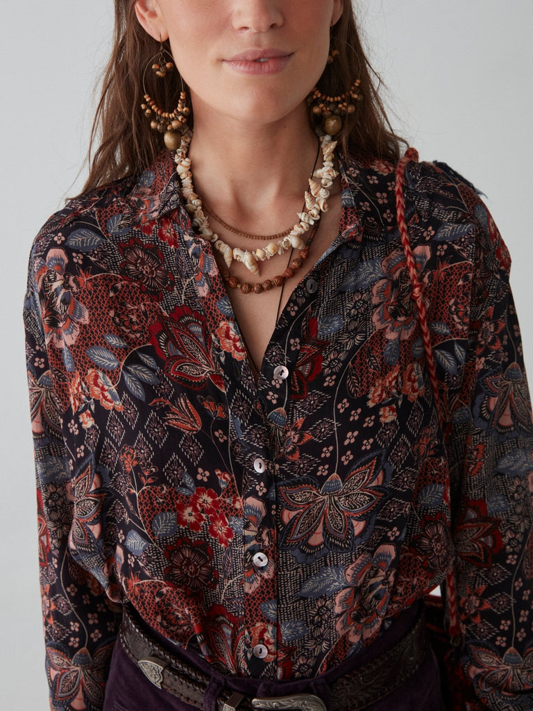 Kahlo Blouse - Jawaian Sunset - Maison Hotel