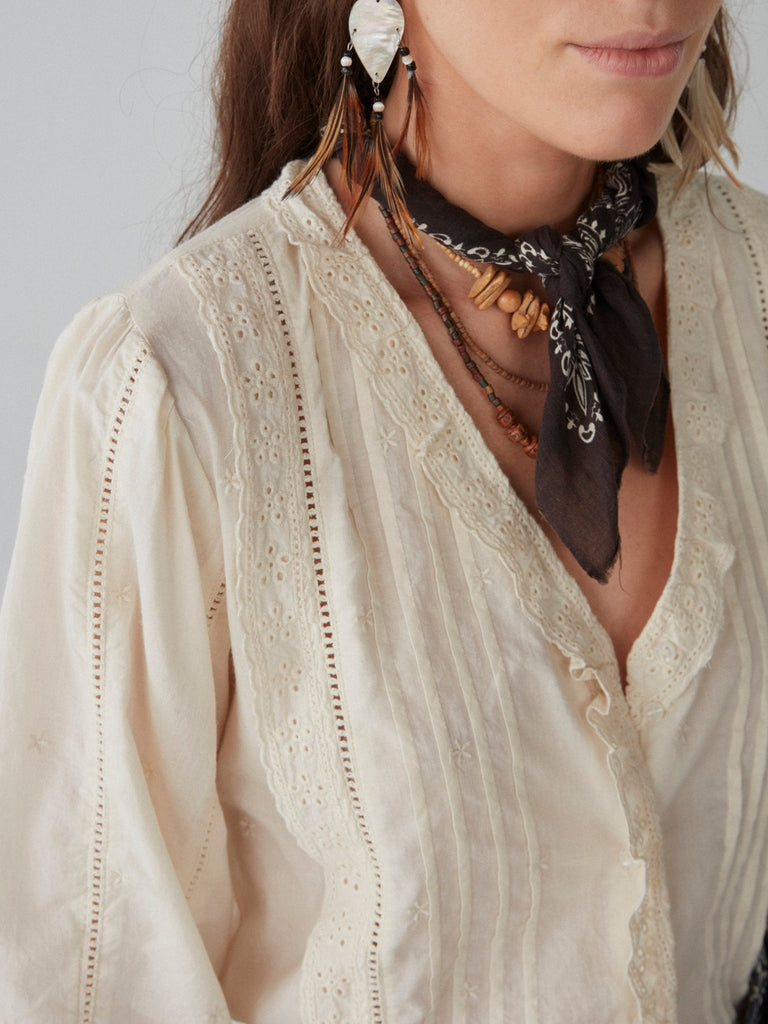 Lily Blouse - Hamlet Ivory - Maison Hotel
