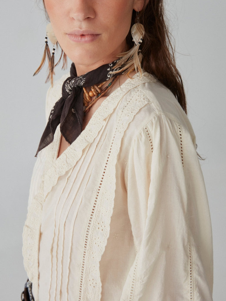 Lily Blouse - Hamlet Ivory - Maison Hotel