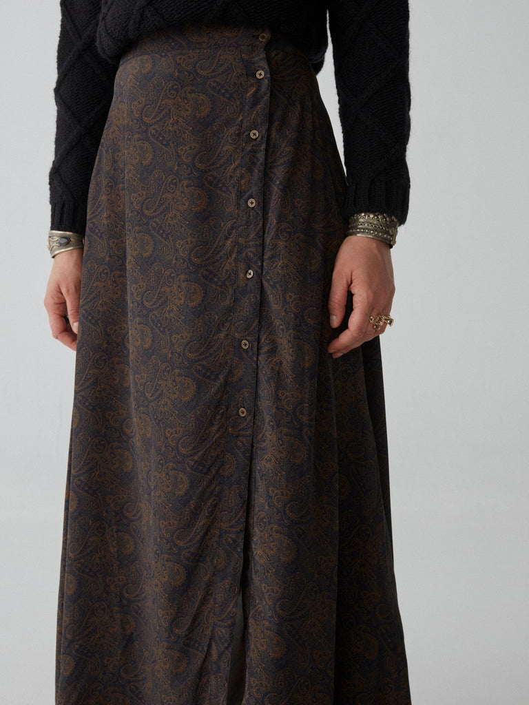 Lola Skirt - Cachemira Moutarde - Maison Hotel
