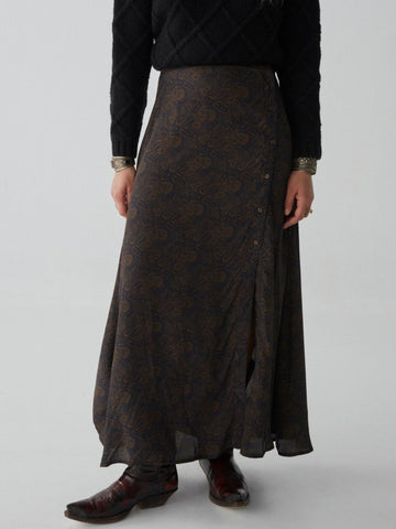 Lola Skirt - Cachemira Moutarde - Maison Hotel