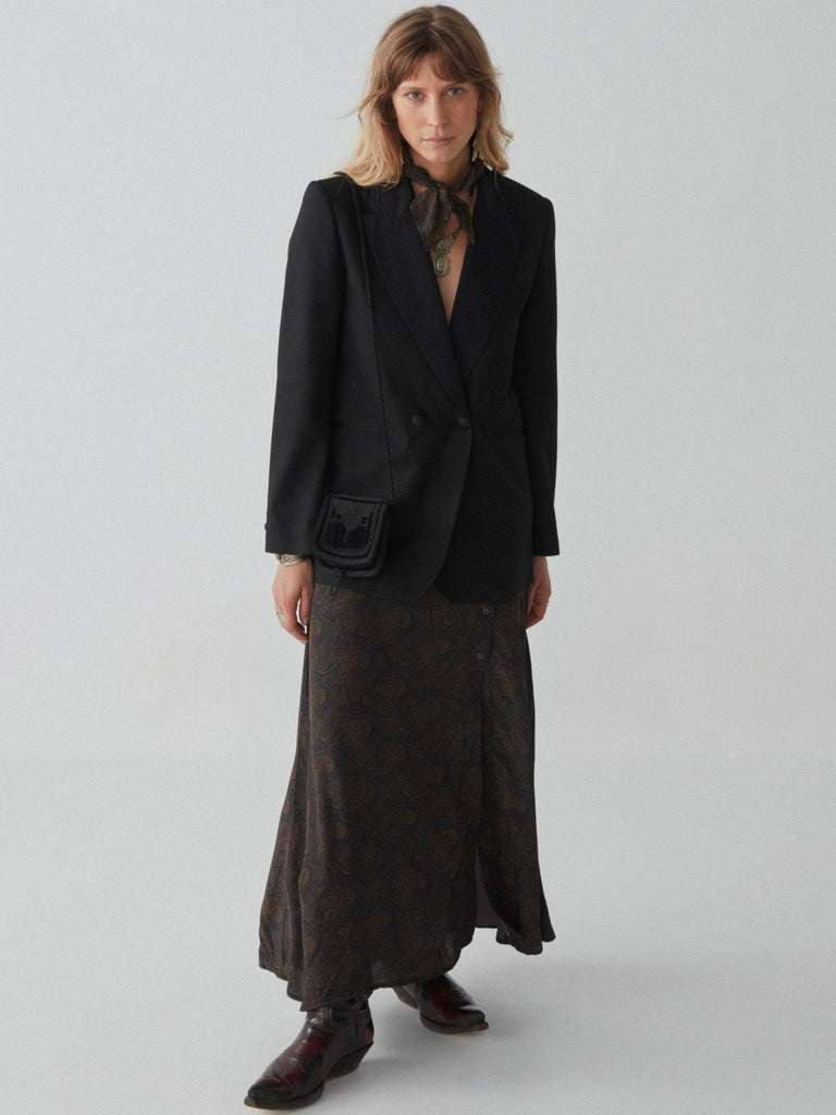Lola Skirt - Cachemira Moutarde - Maison Hotel
