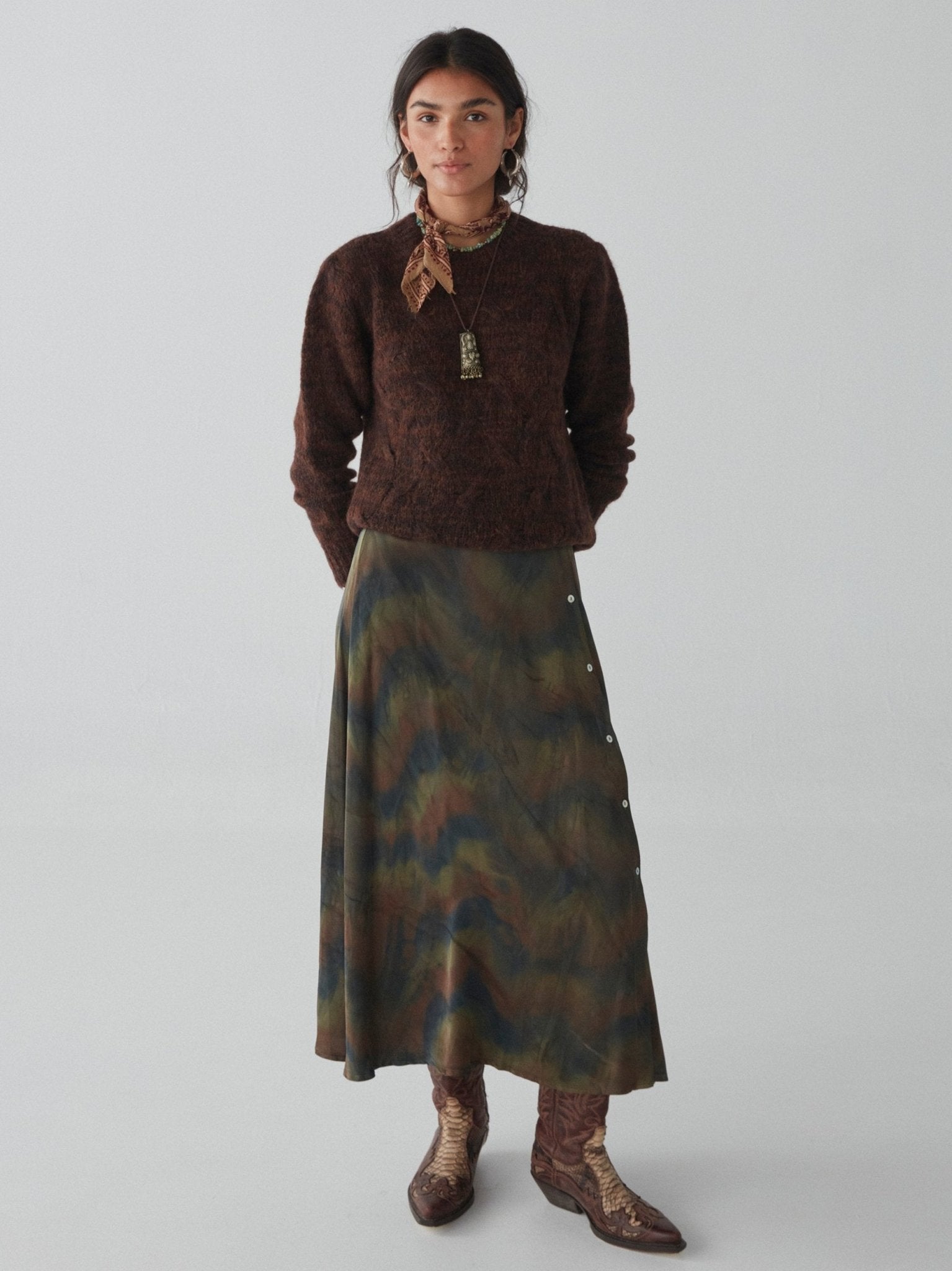 Magnis Skirt - Bright Sky - Maison Hotel