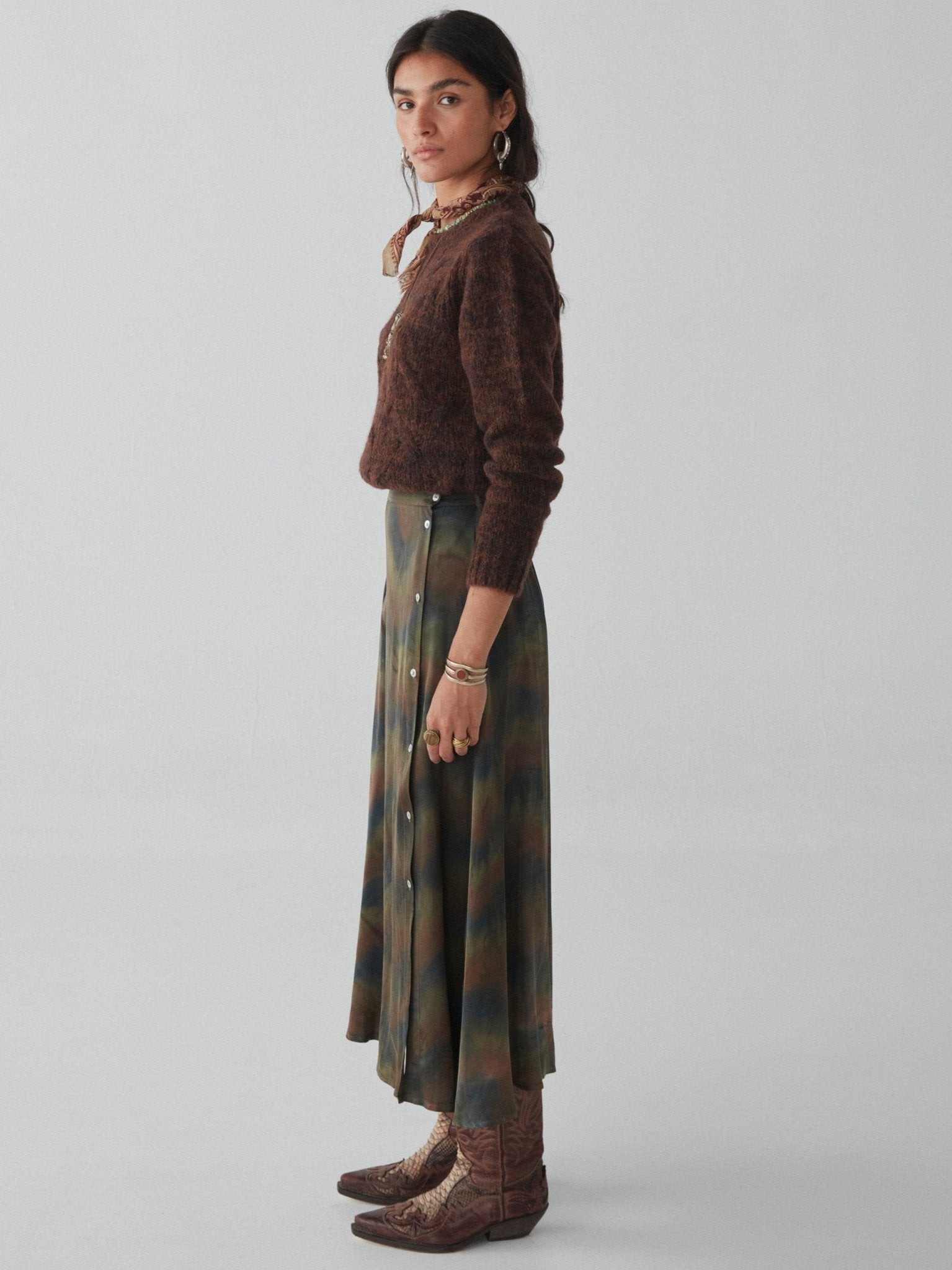 Magnis Skirt - Bright Sky - Maison Hotel