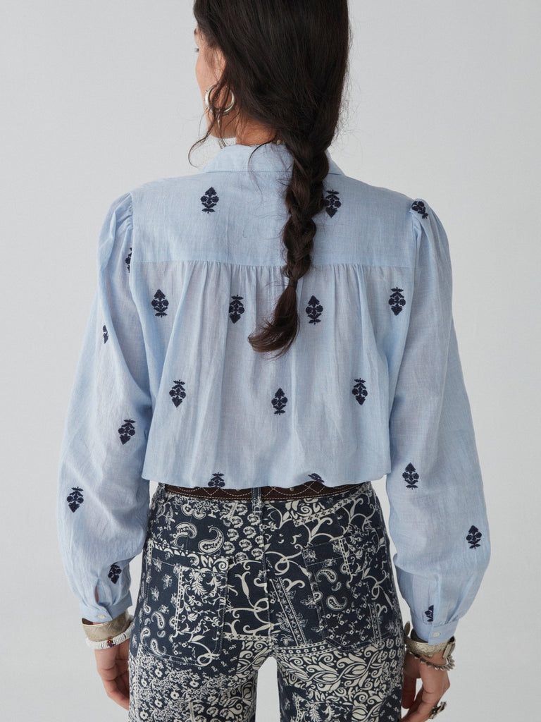 Marianne Blouse - Light Oxford - Maison Hotel