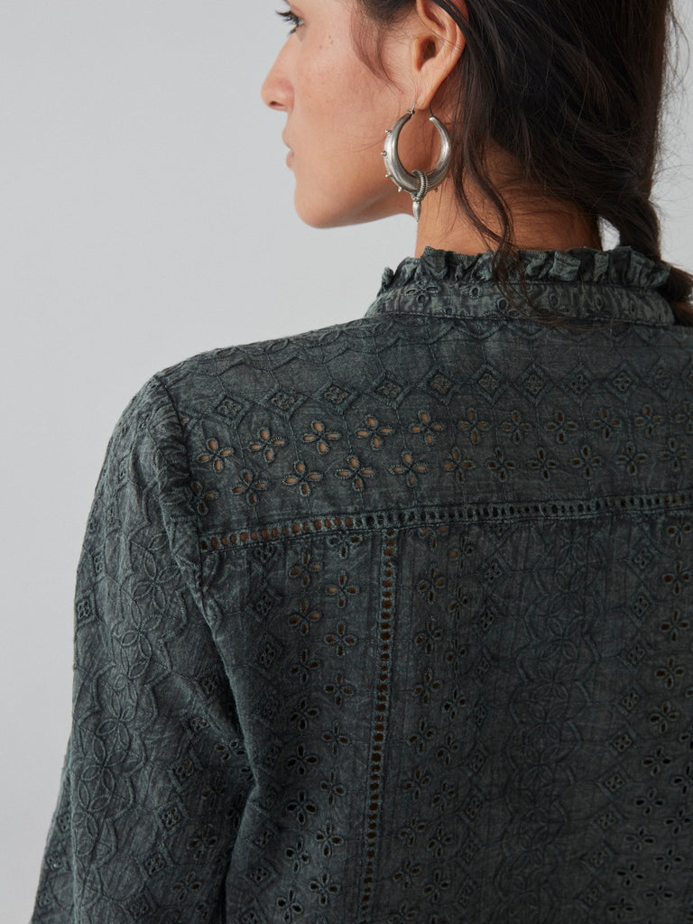 Mathilde Blouse - Gray Garden - Maison Hotel