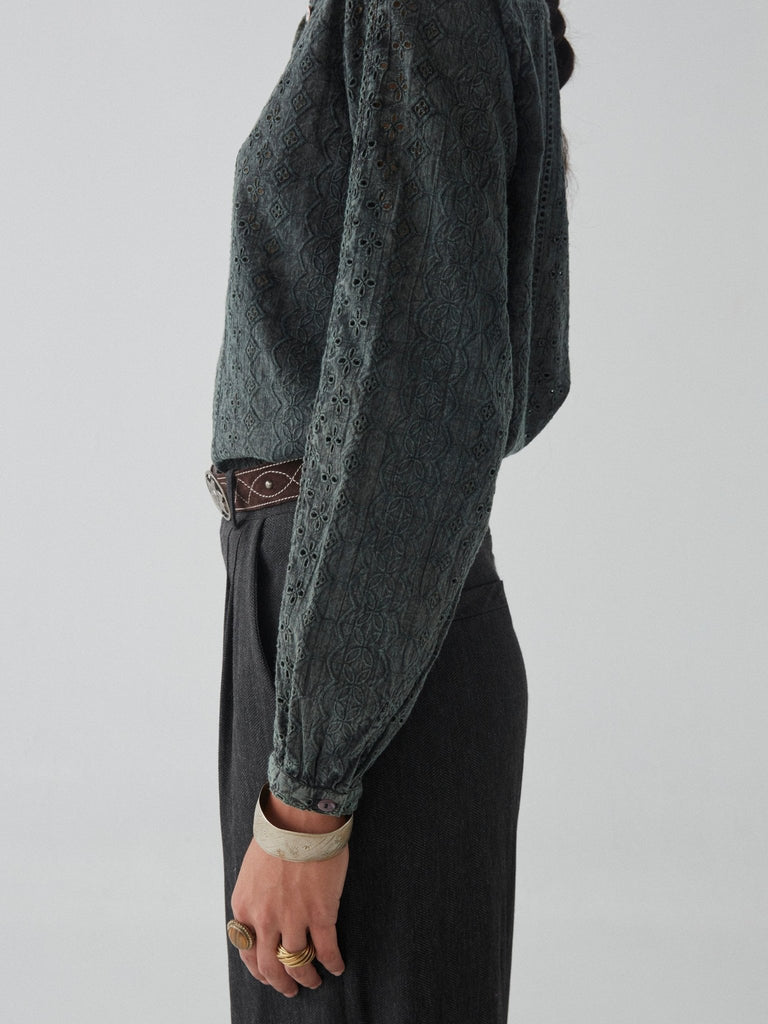 Mathilde Blouse - Gray Garden - Maison Hotel