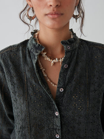 Mathilde Blouse - Gray Garden - Maison Hotel