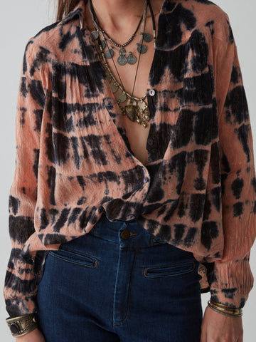 Mia Blouse - Flame Pink - Maison Hotel
