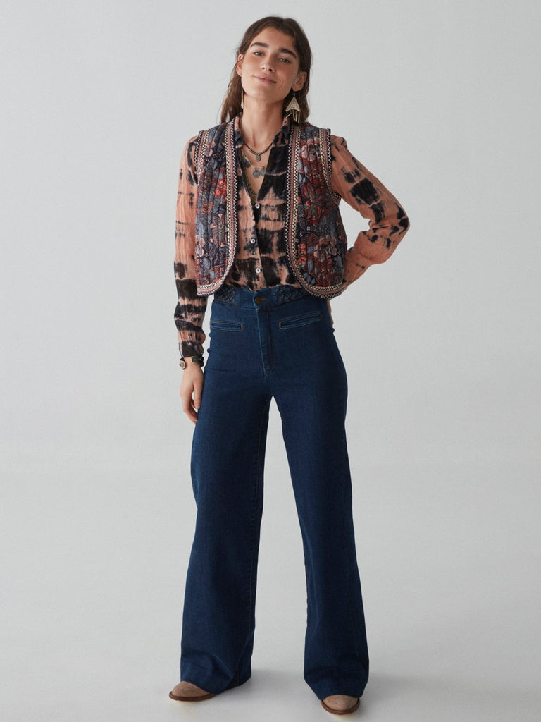 Mia Blouse - Flame Pink - Maison Hotel