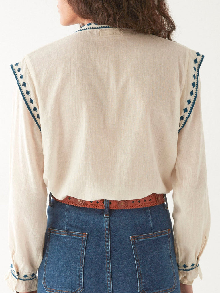 Philippa Blouse - Panna Cotta - Maison Hotel