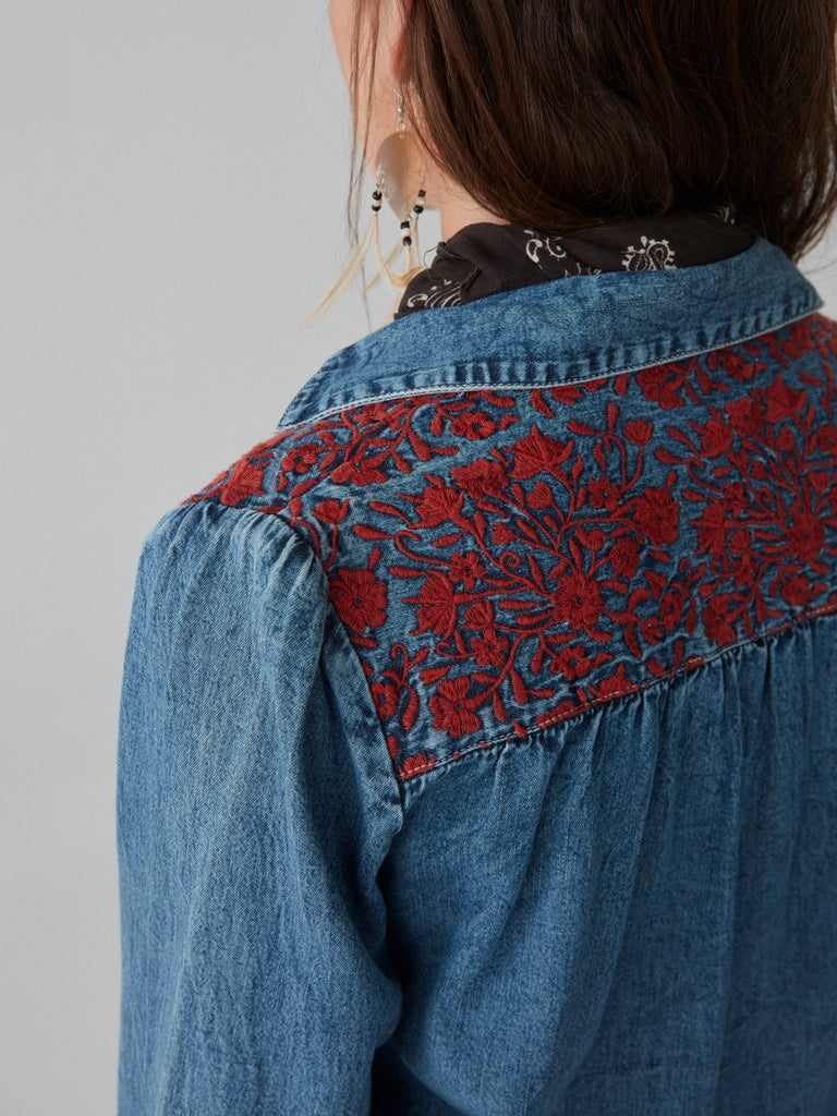 Phoebe Blouse - Blue Moon - Maison Hotel