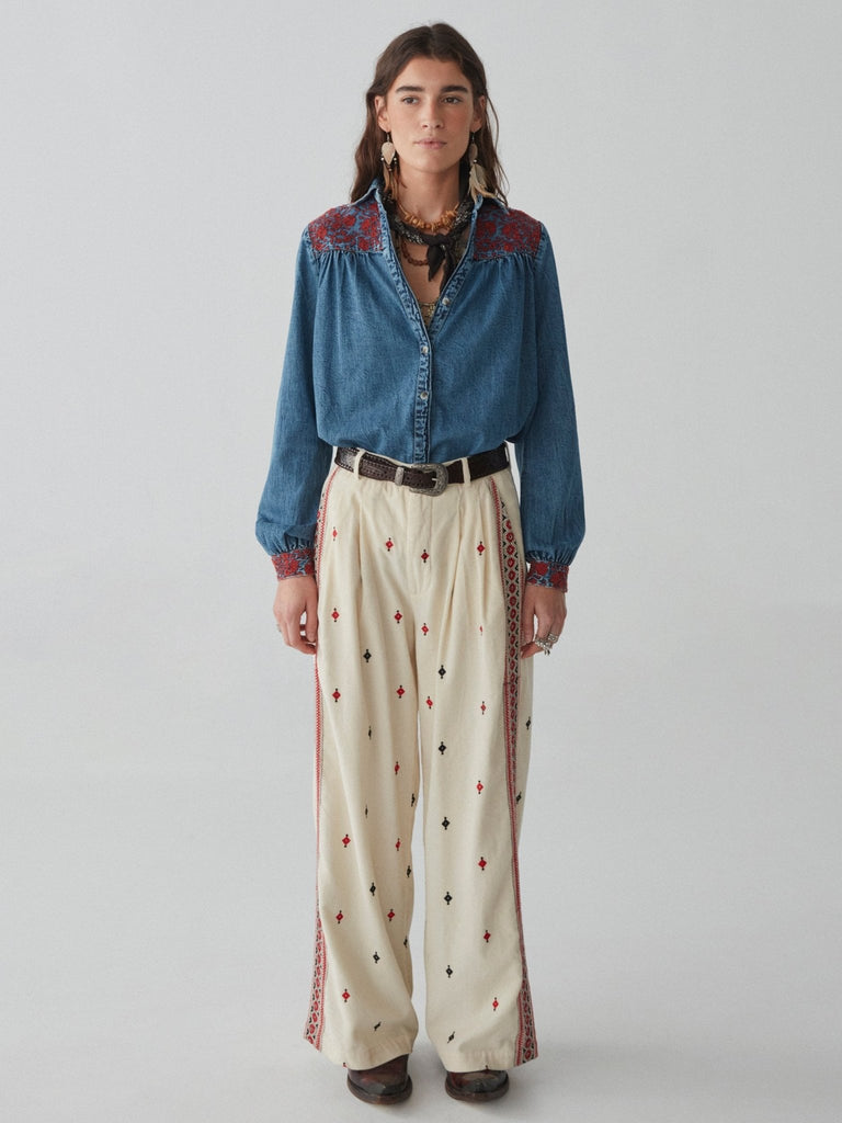 Phoebe Blouse - Blue Moon - Maison Hotel