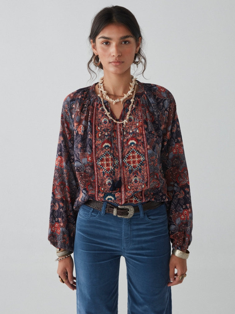 Sandrine Blouse - Jawaian Sunset - Maison Hotel